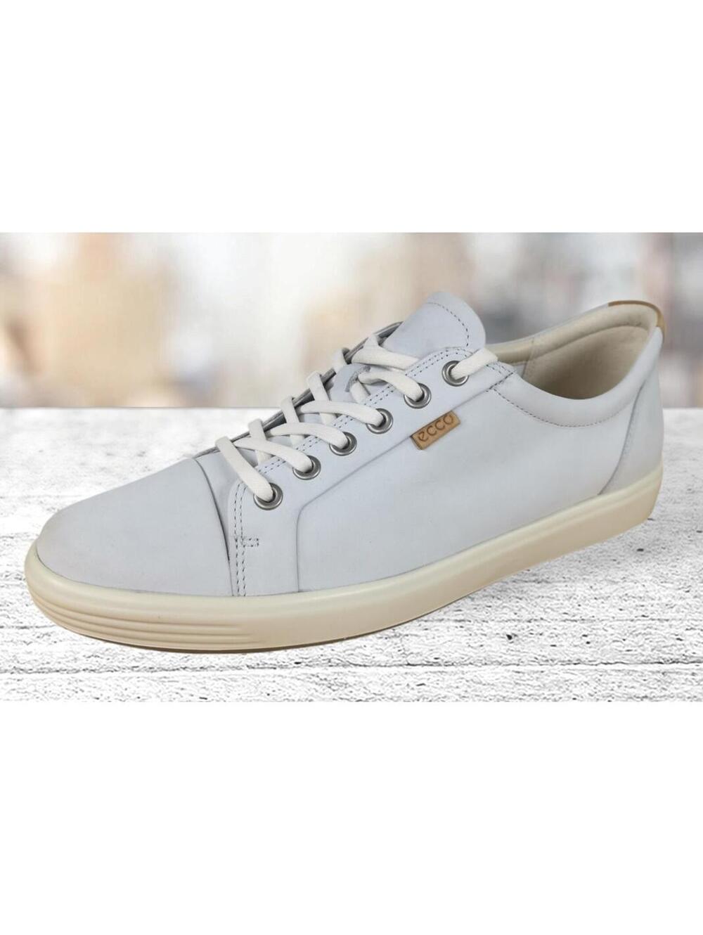 ECCO SOFT WOMEN'S GREY NUBUCK LACE UP SNEAKER SIZE 11 - Picture 7 of 9
